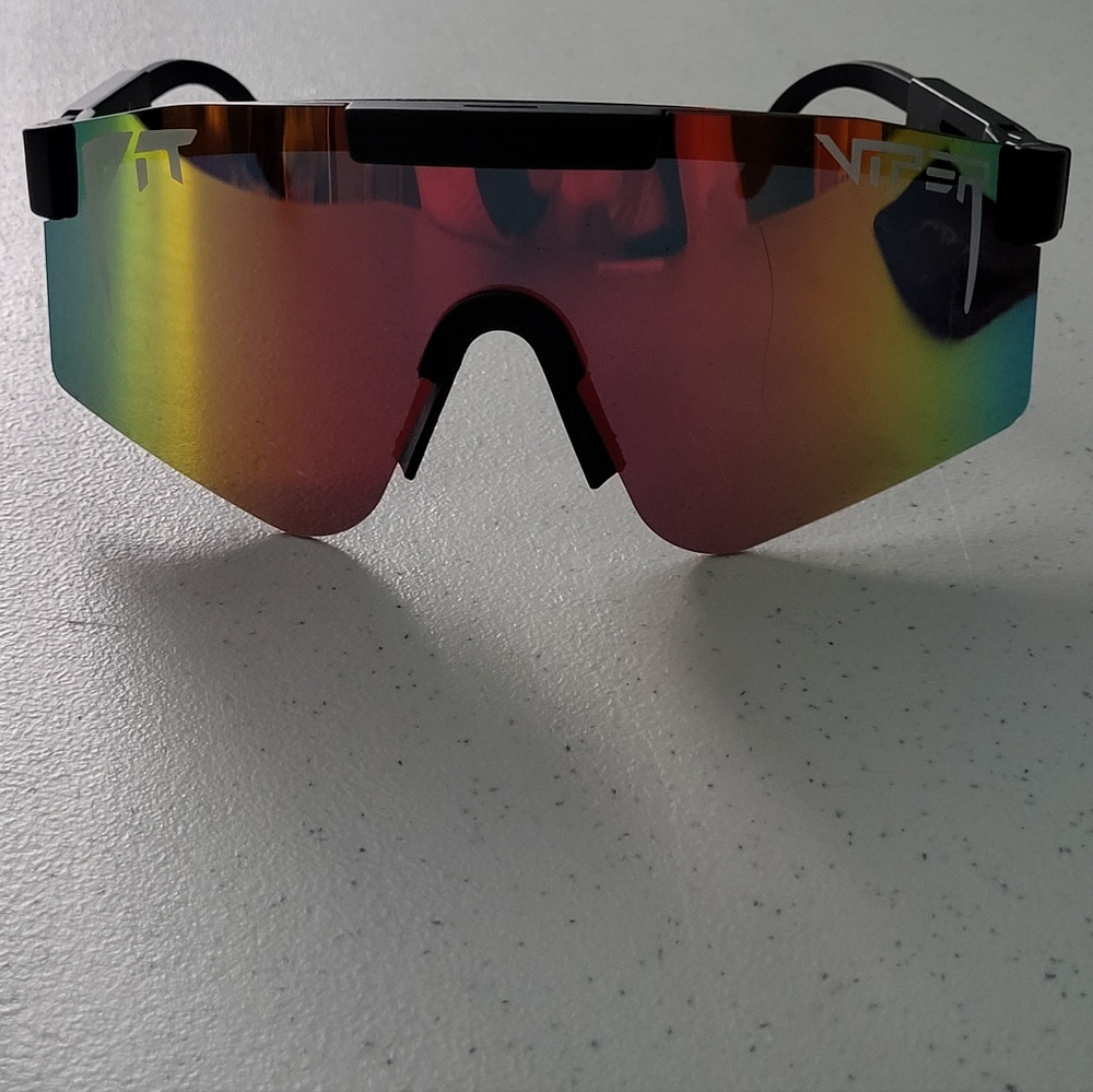 Pit Viper Polarized Multicolor Lens Sunglasses and Cloth Bag